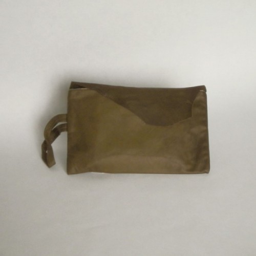 Pochette en cuir vert bouteille - Versoix