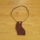 Brown leather necklace