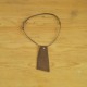 Collier cuir brun