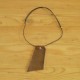 Leather necklace in brown