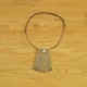 Suede khaki necklace