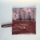 Pochette en cuir bordeaux - Versoix