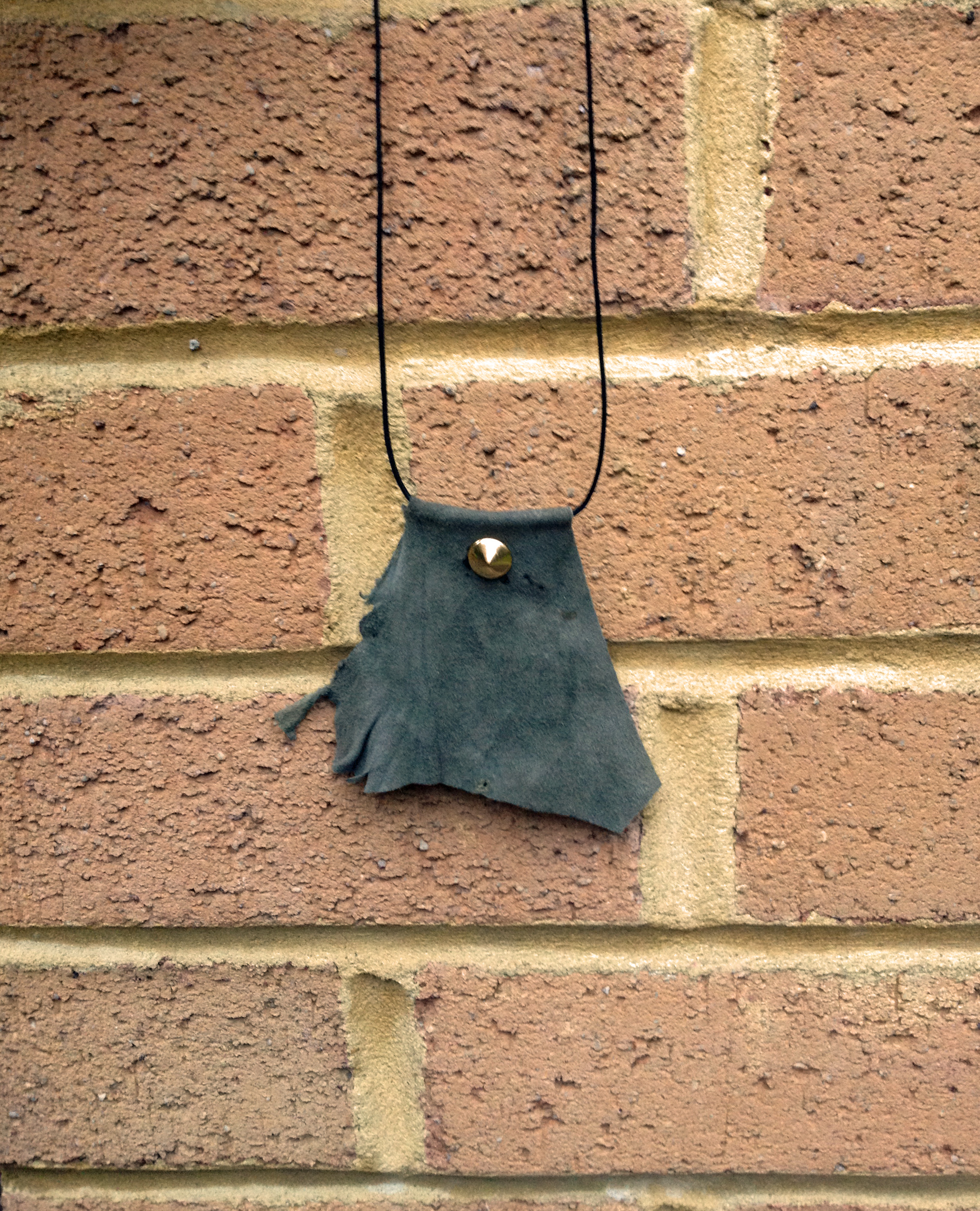  Grey suede necklace 