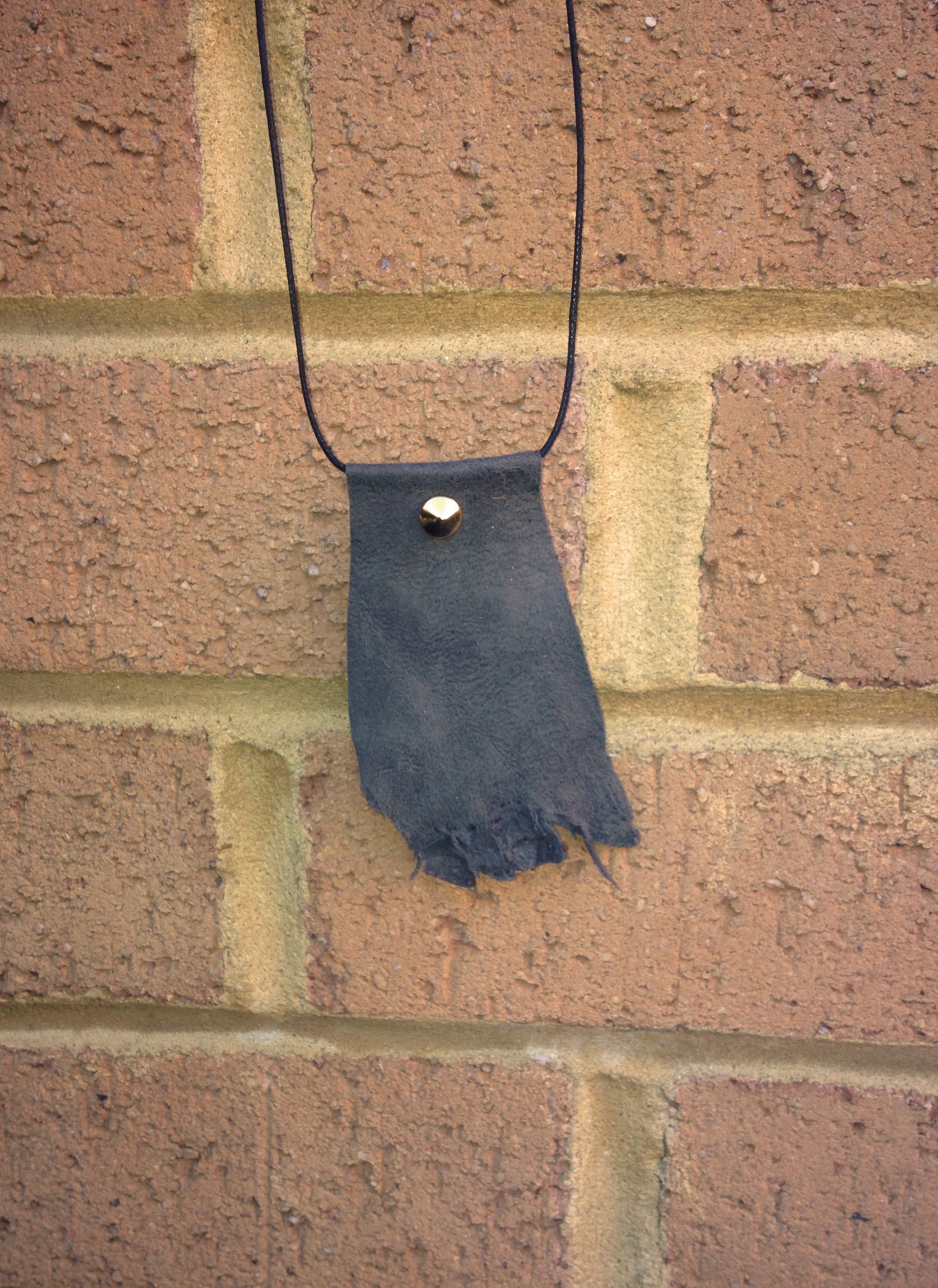  Grey suede necklace