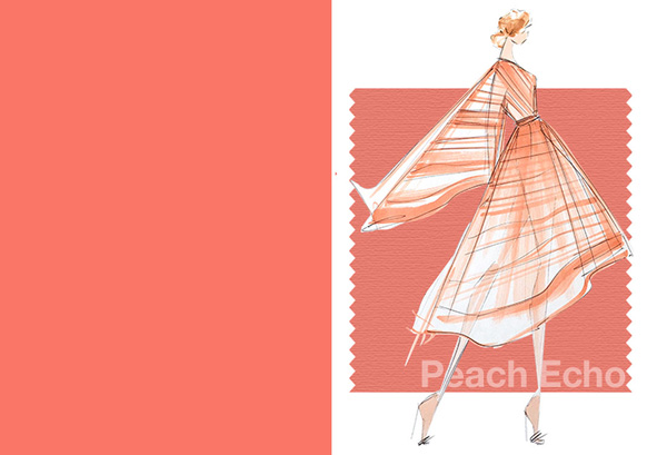 Couleur été 2016 Pantone Peach Echo