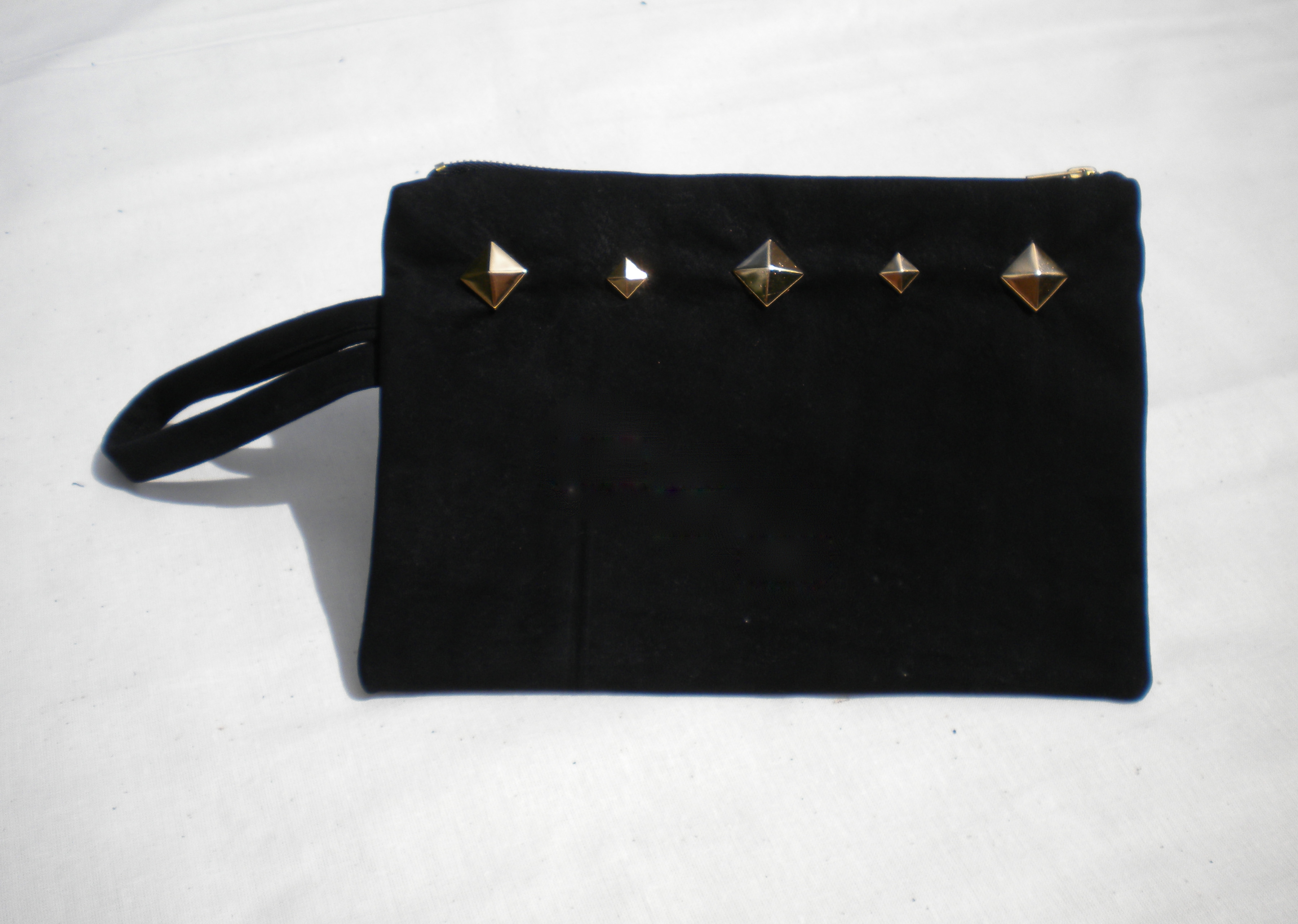  Black purse in suede 