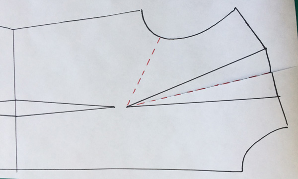 Patternmaking - How to tighten the armhole