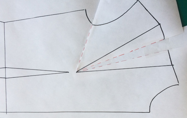 Patternmaking - How to tighten the armhole