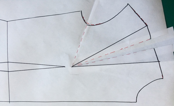 Patternmaking - How to tighten the armhole