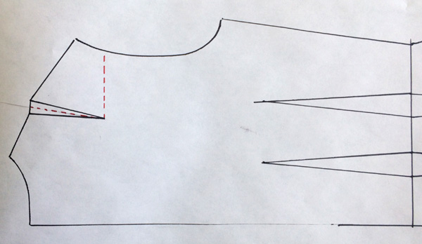 Patternmaking - How to tighten the armhole