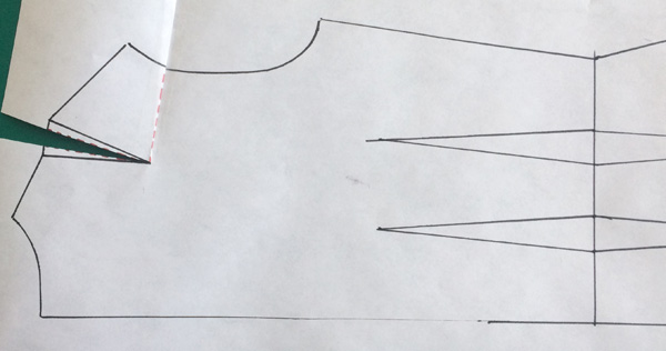 Patternmaking - How to tighten the armhole