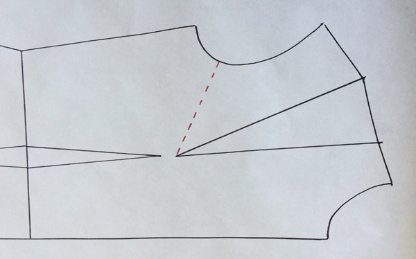 Patternmaking - How to widen the armhole