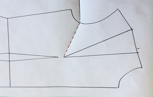 Patternmaking - How to widen the armhole