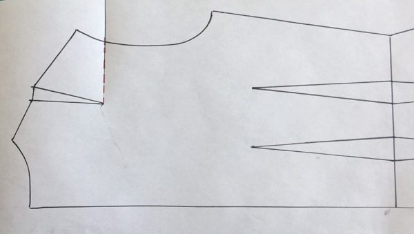 Patternmaking - How to widen the armhole