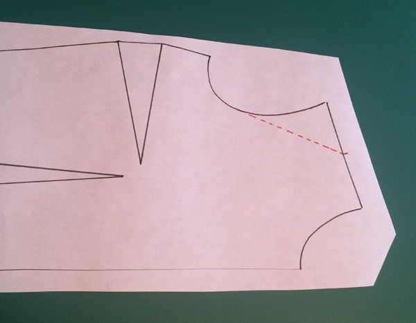 Pattern making - How to lengthen a shoulder