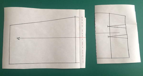 Pattern making: How to lengthen the pattern of a skirt