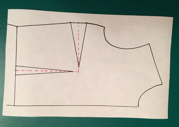 Pattern making: How to do a small bust adjustment SBA