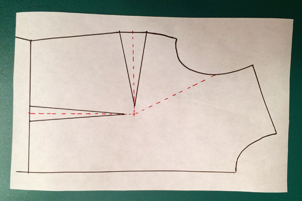 Pattern making: How to do a small bust adjustment SBA