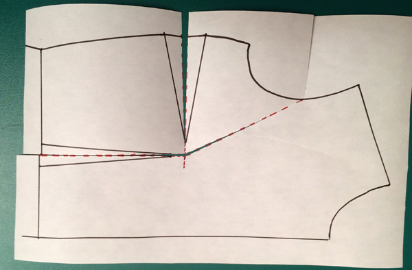 Pattern making: How to do a small bust adjustment SBA