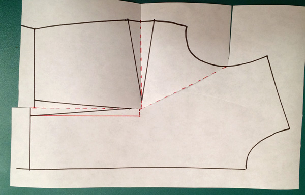 Pattern making: How to do a small bust adjustment SBA