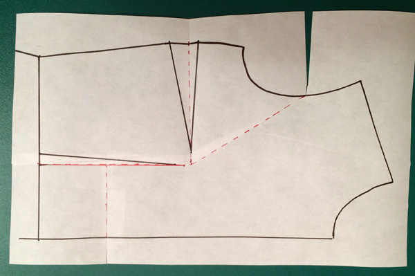 Pattern making: How to do a small bust adjustment SBA