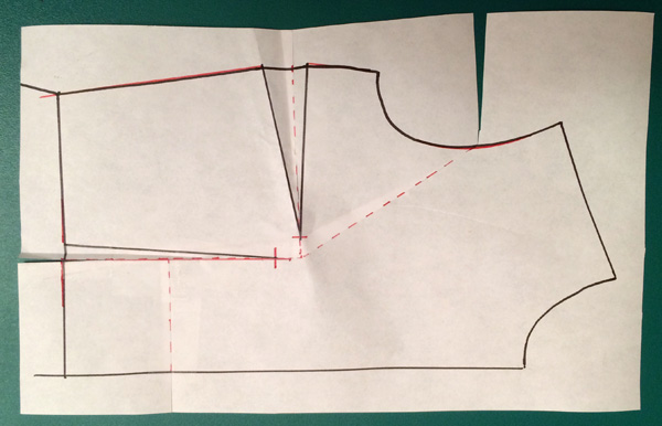 Pattern making: How to do a small bust adjustment SBA