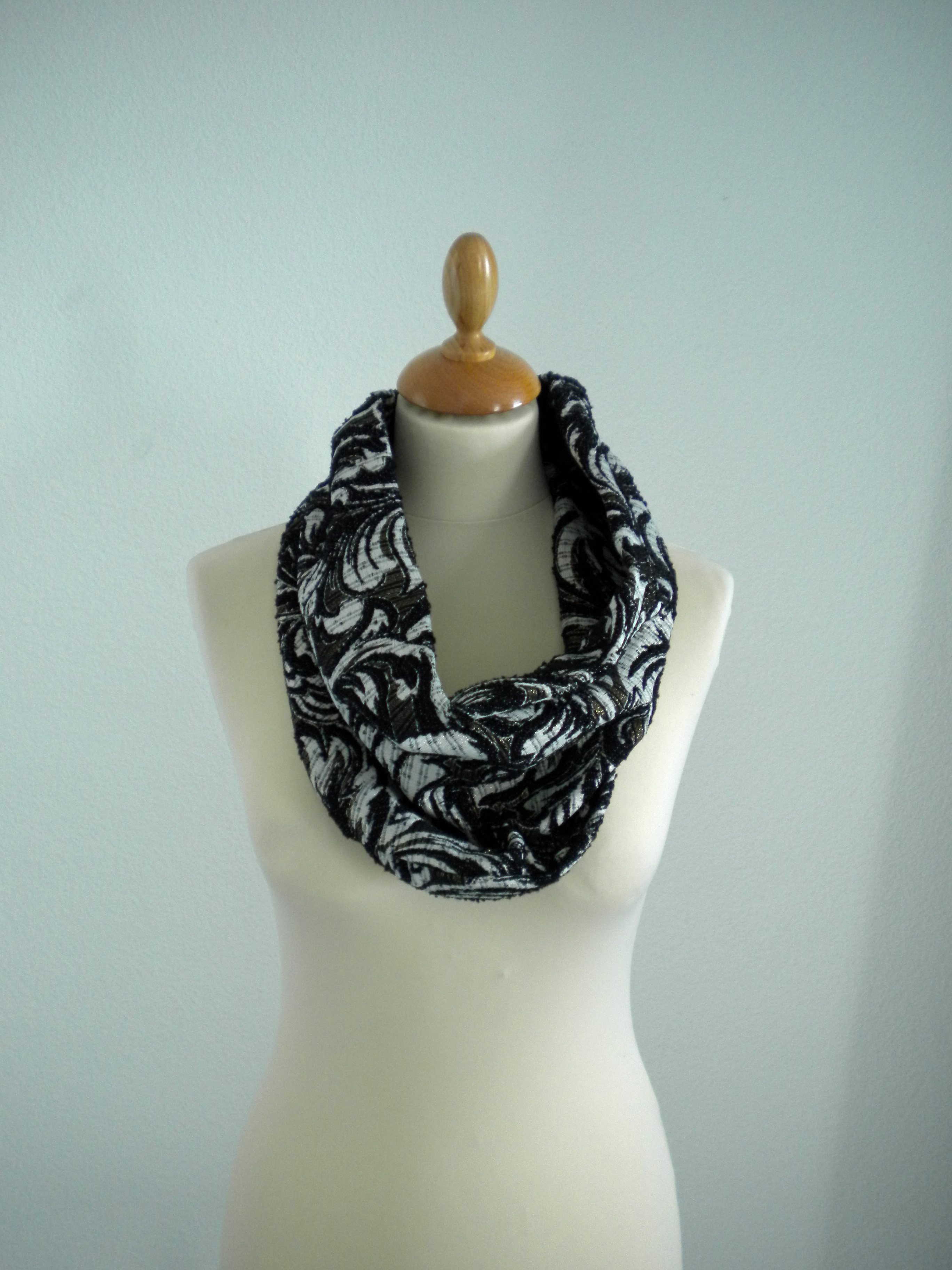 Snood cashmere print by Opian Geneva