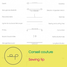 Conseil couture |Comprendre les symboles et indications sur un patron de couture